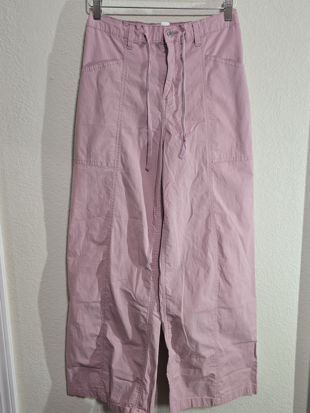 No Boundaries Pink Wide Leg Drawstring Pants